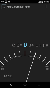 اسکرین شات برنامه Fine Chromatic Tuner 3