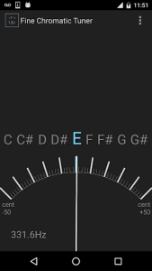 اسکرین شات برنامه Fine Chromatic Tuner 1