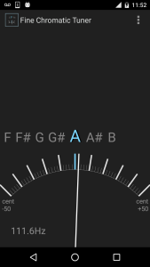 اسکرین شات 2 برنامه Fine Chromatic Tuner