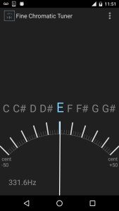 اسکرین شات 1 برنامه Fine Chromatic Tuner