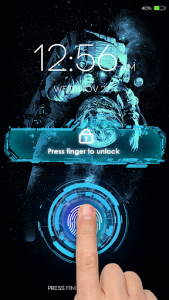 اسکرین شات برنامه Fingerprint LockScreen Simulated Prank 6