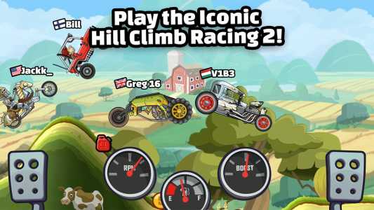 اسکرین شات بازی Hill Climb Racing 2 1