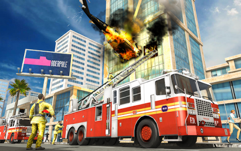 اسکرین شات برنامه FireFighter Truck Driving Game 7