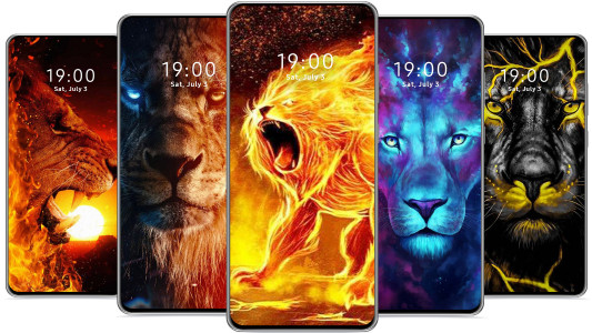 اسکرین شات برنامه Lion Wallpaper HD 6