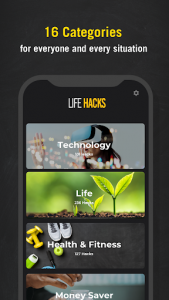 اسکرین شات برنامه Life Hack Tips - Daily Tips for your Life 1
