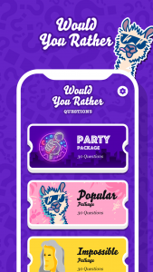 اسکرین شات 1 برنامه Would You Rather Party Game