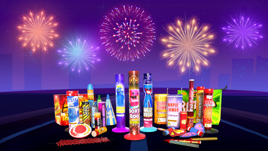 اسکرین شات بازی Fireworks Play & Cracker prank 1