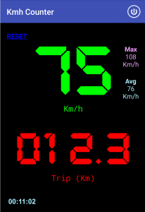 اسکرین شات برنامه Kmh Counter (Speedometer) 1