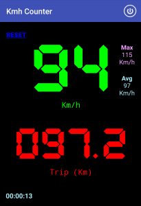 اسکرین شات برنامه Kmh Counter (Speedometer) 4