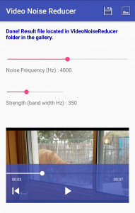 اسکرین شات 4 برنامه Video Noise Reducer
