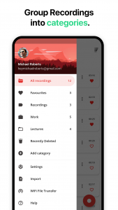 اسکرین شات برنامه Voice Recorder 2