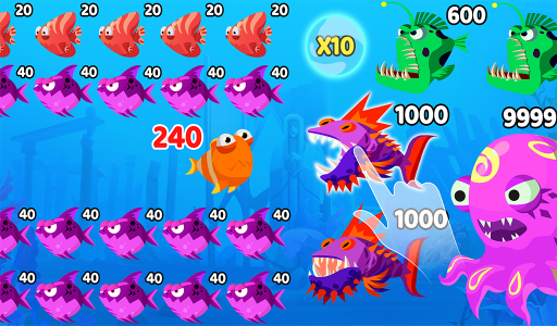 اسکرین شات بازی Eat Fish IO: Number Master 1