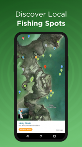 اسکرین شات برنامه Fishing Spots - Local Fishing Maps & Forecast 1