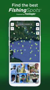اسکرین شات 1 برنامه Fishing Spots: Maps & Forecast
