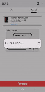 اسکرین شات برنامه [root] SDFS - Format SDCard 3