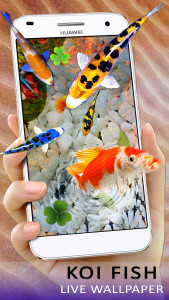 اسکرین شات برنامه 3D Koi Fish Live Wallpaper -HD Live Wallpaper 2019 1