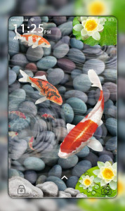 اسکرین شات برنامه 3D Koi Fish Live Wallpaper -HD Live Wallpaper 2019 5