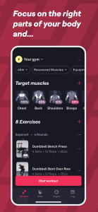 اسکرین شات 4 برنامه Fitbod: Workout & Gym Planner