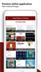 اسکرین شات برنامه Deleted Photo Recovery 5