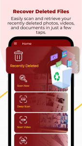اسکرین شات برنامه Deleted Photo & Video Recovery 1
