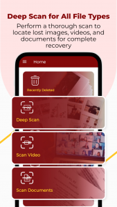اسکرین شات برنامه Deleted Photo & Video Recovery 2