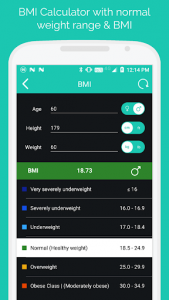 اسکرین شات برنامه BMI Calculator - Weight Loss & BMR Calculator 2