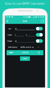 اسکرین شات برنامه BMI Calculator - Weight Loss & BMR Calculator 3