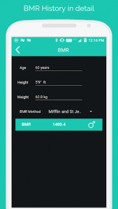 اسکرین شات برنامه BMI Calculator - Weight Loss & BMR Calculator 4