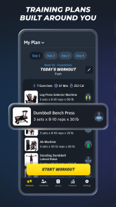اسکرین شات 2 برنامه Gymverse: Gym Workout Planner