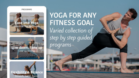 اسکرین شات 2 برنامه Yoga Workout by Sunsa. Yoga wo