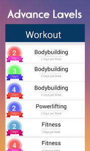 اسکرین شات برنامه Fitness Workout-Bodybuilding-Weightlifting Trainer 3