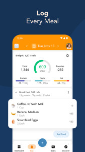 اسکرین شات 2 برنامه Calorie Counter by Lose It!