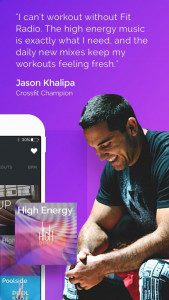 اسکرین شات 5 برنامه Fit Radio: Train Inspired