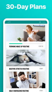اسکرین شات برنامه Warm Up & Morning Workout App 1