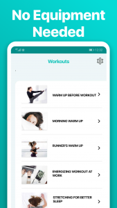 اسکرین شات برنامه Warm Up & Morning Workout App 3