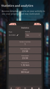 اسکرین شات 5 برنامه Walking Tracker - Step Counter