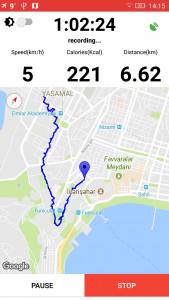 اسکرین شات برنامه Walking Tracker - Step Counter 1