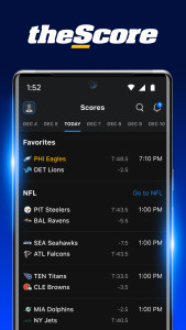 اسکرین شات 1 برنامه theScore: Sports News & Scores
