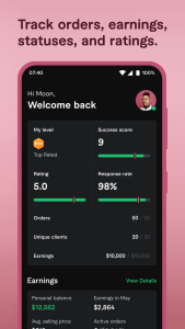 اسکرین شات 8 برنامه Fiverr - Freelance Service
