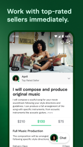 اسکرین شات 2 برنامه Fiverr - Freelance Service