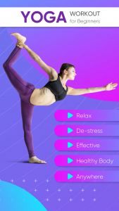 اسکرین شات 1 برنامه Yoga Workout for Beginners