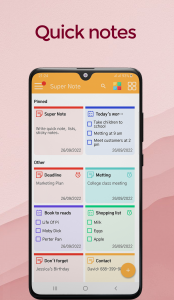 اسکرین شات برنامه Super Note - Notepad, Notebook 1