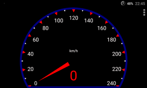 اسکرین شات برنامه Simple GPS Speedometer Free 1