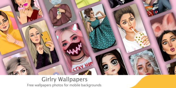 اسکرین شات برنامه Girly Wallpaper 2