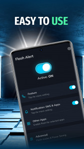 اسکرین شات 4 برنامه Flash Alert, Flashlight