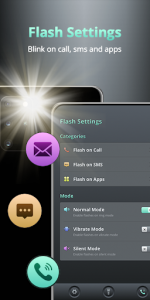 اسکرین شات برنامه Flash on Call and SMS - Battery Manager 2