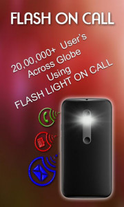 اسکرین شات برنامه FlashLight on Call – Automatic Flash Light Blink 1