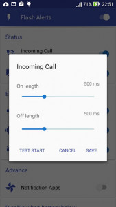 اسکرین شات برنامه Flash Alerts on Call and SMS & Flash Notification 2