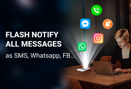 اسکرین شات 2 برنامه Flash Alert & Led Flashlight