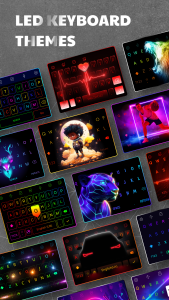 اسکرین شات 1 برنامه LED Keyboard: Colorful Backlit